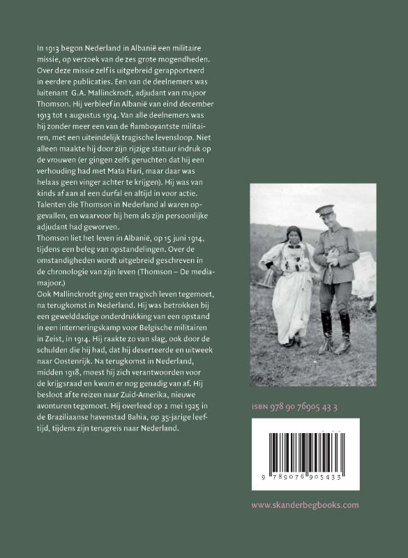 Achterkant van Gerard Anne Mallinckrodt, een chronologie van zijn leven