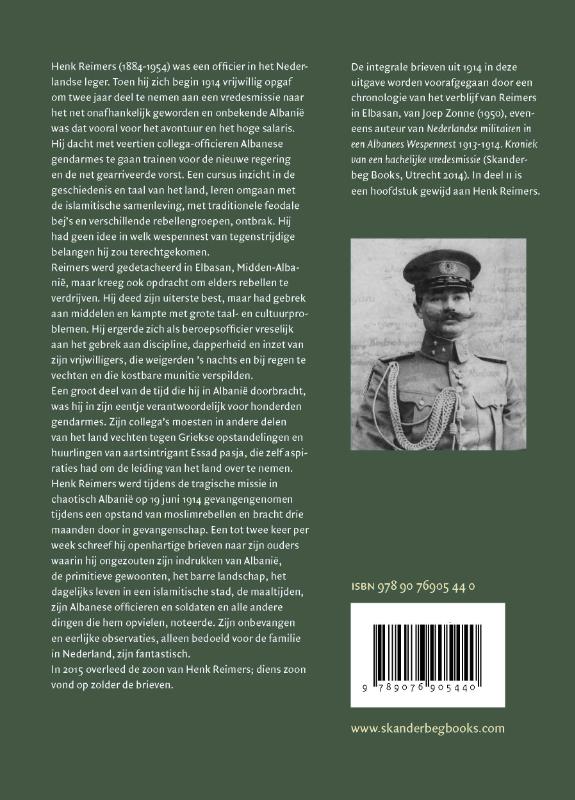 Achterkant van Honderd dagen in handen van Albanese rebellen