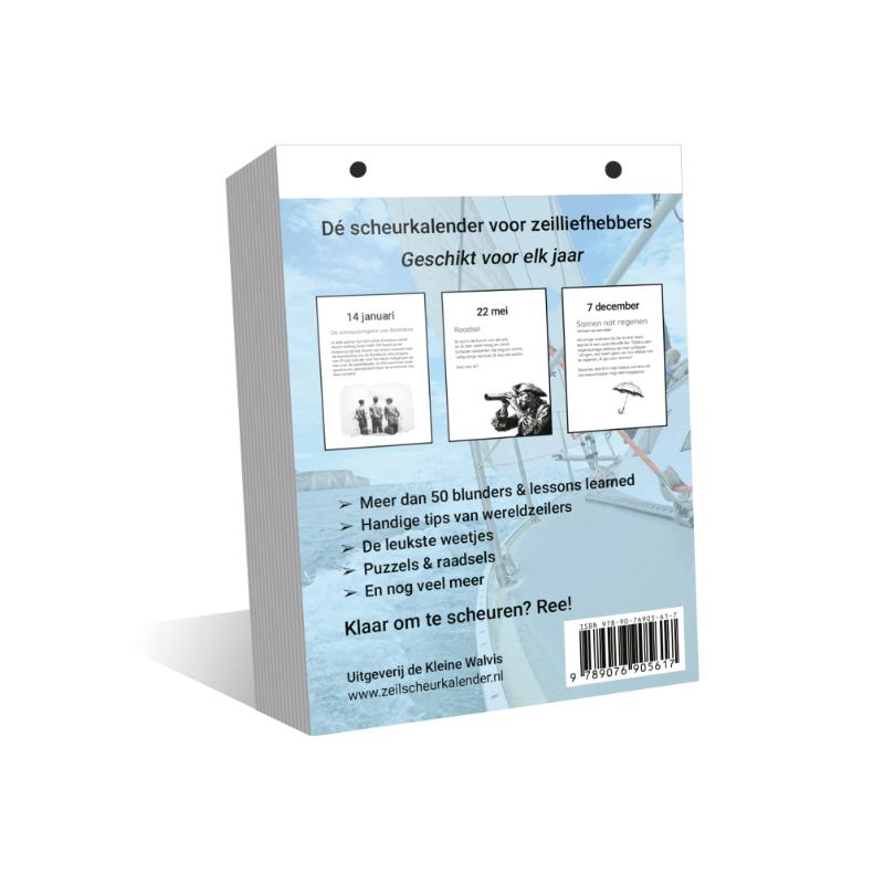 Achterkant van Zeilen Scheurkalender