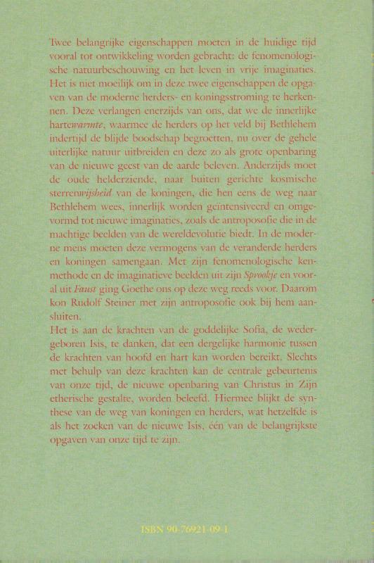 Achterkant van De mysterien van herders en koningen in het licht van de antroposofie