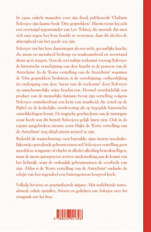Achterkant van Korte vertelling van de Antichrist
