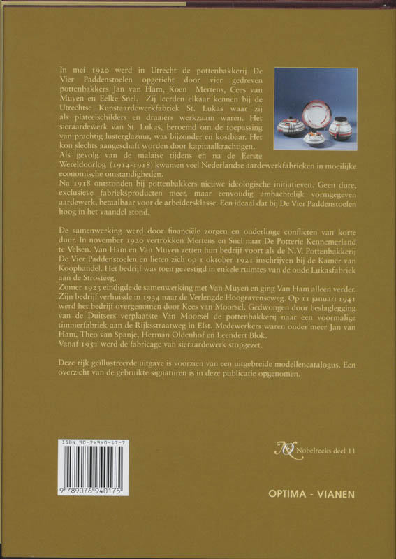 Achterkant van Pottenbakkerij De Vier Paddenstoelen 1920-1950