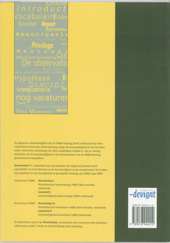 Achterkant van I