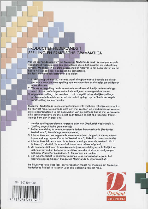 Achterkant van Leer/werkboek