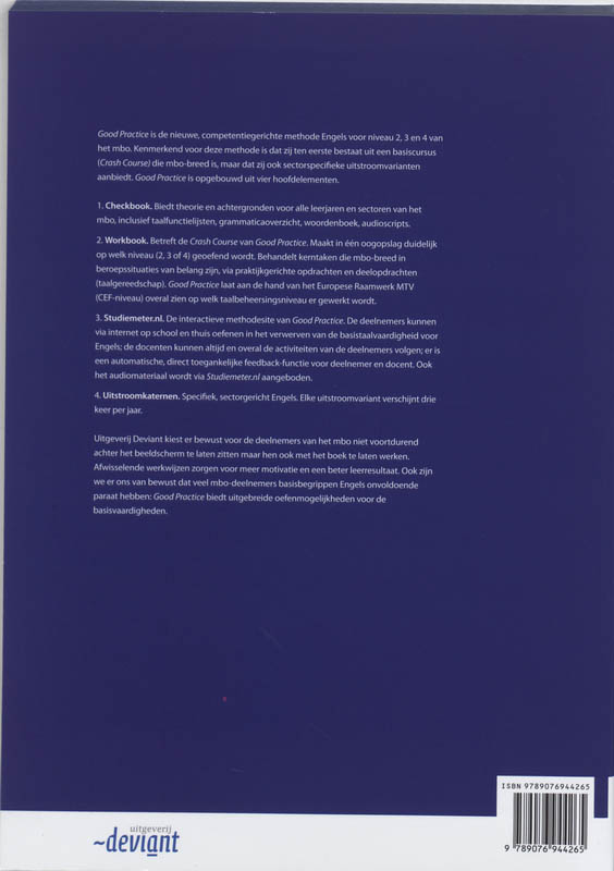 Achterkant van Workbook