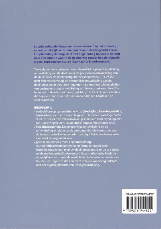 Achterkant van (P)OPSTAP