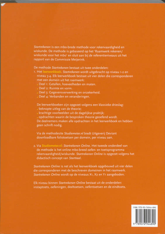 Achterkant van Startrekenen 3-4