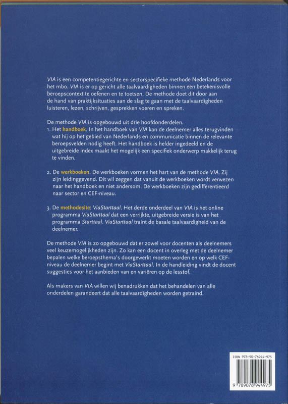 Achterkant van Werkboek