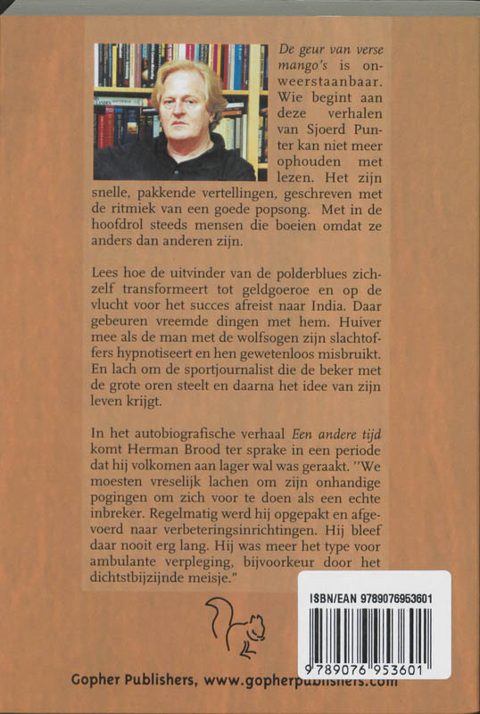 Achterkant van De geur van verse mango's