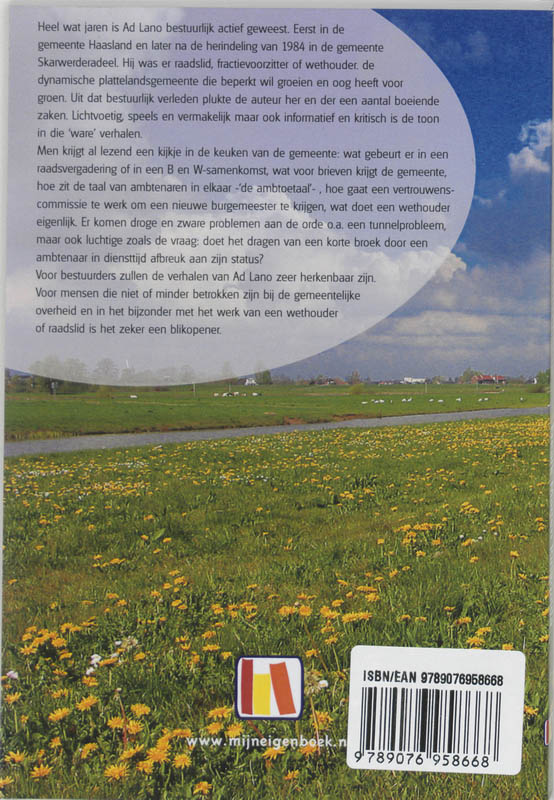 Achterkant van Wethouder in Skarwerderadeel