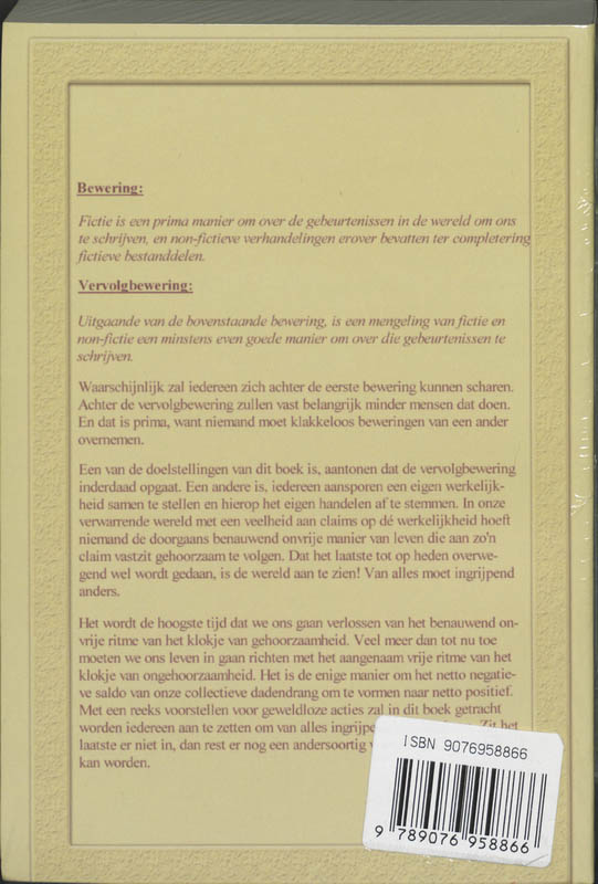 Achterkant van Klokje van ongehoorzaamheid
