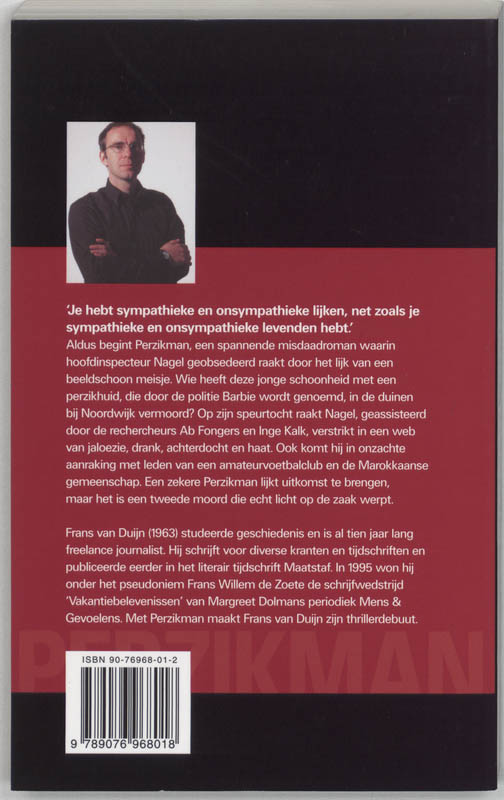 Achterkant van Perzikman