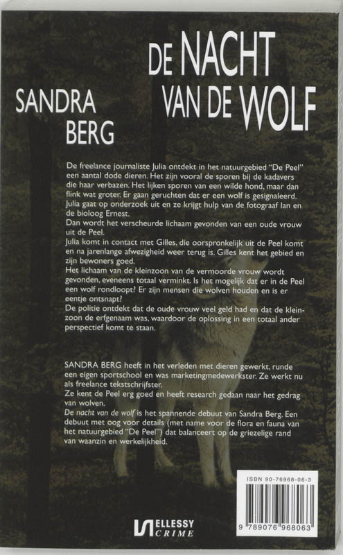 Achterkant van Nacht van de wolf