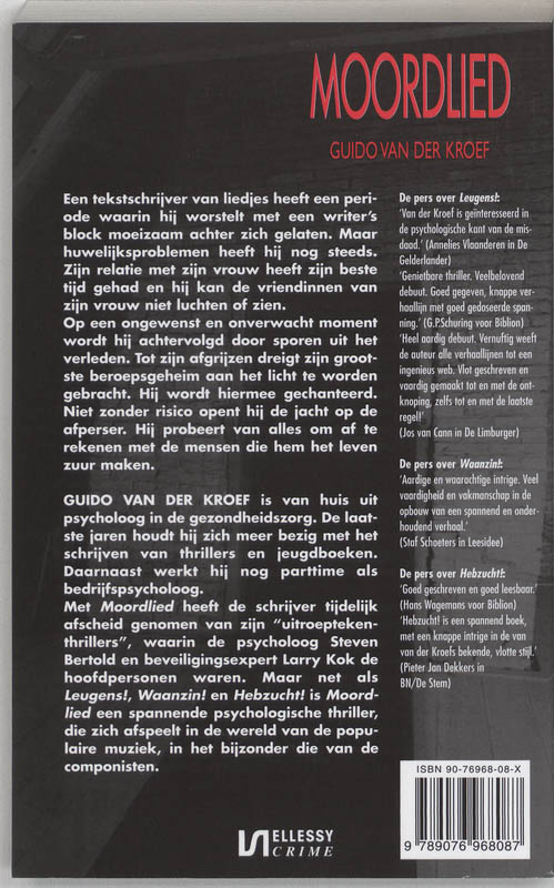 Achterkant van Moordlied