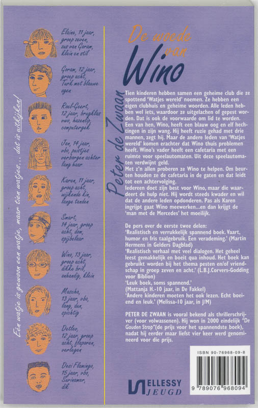 Achterkant van De woede van Wino