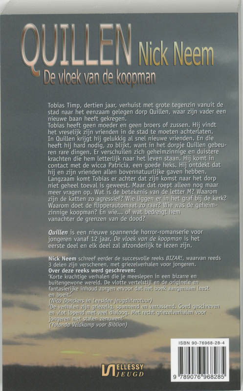 Achterkant van De vloek van de koopman