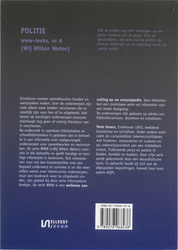 Achterkant van Politie