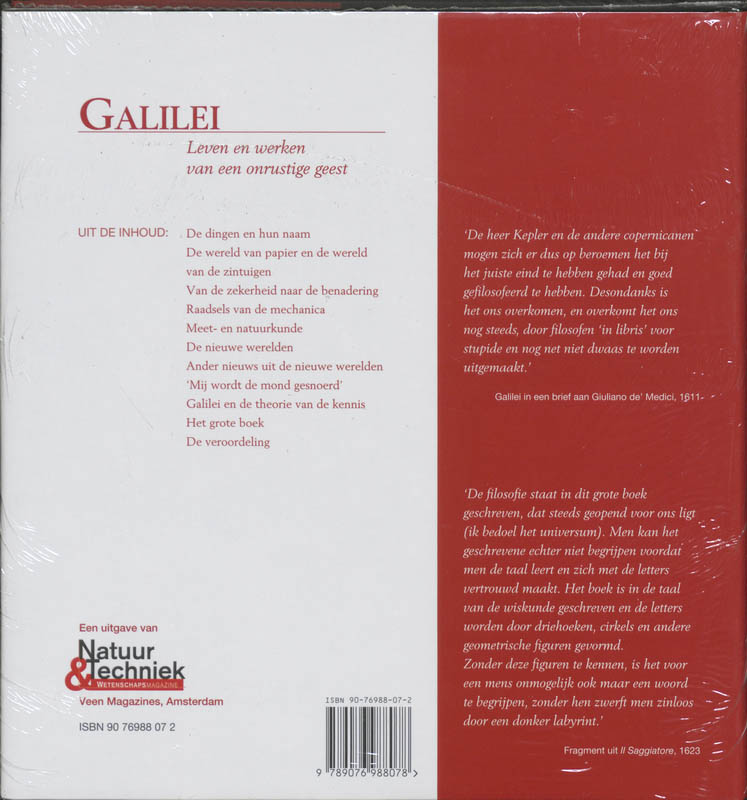 Achterkant van Galilei