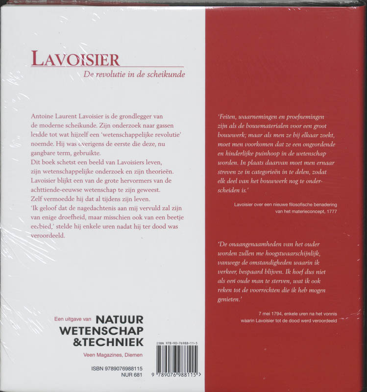 Achterkant van Lavoisier