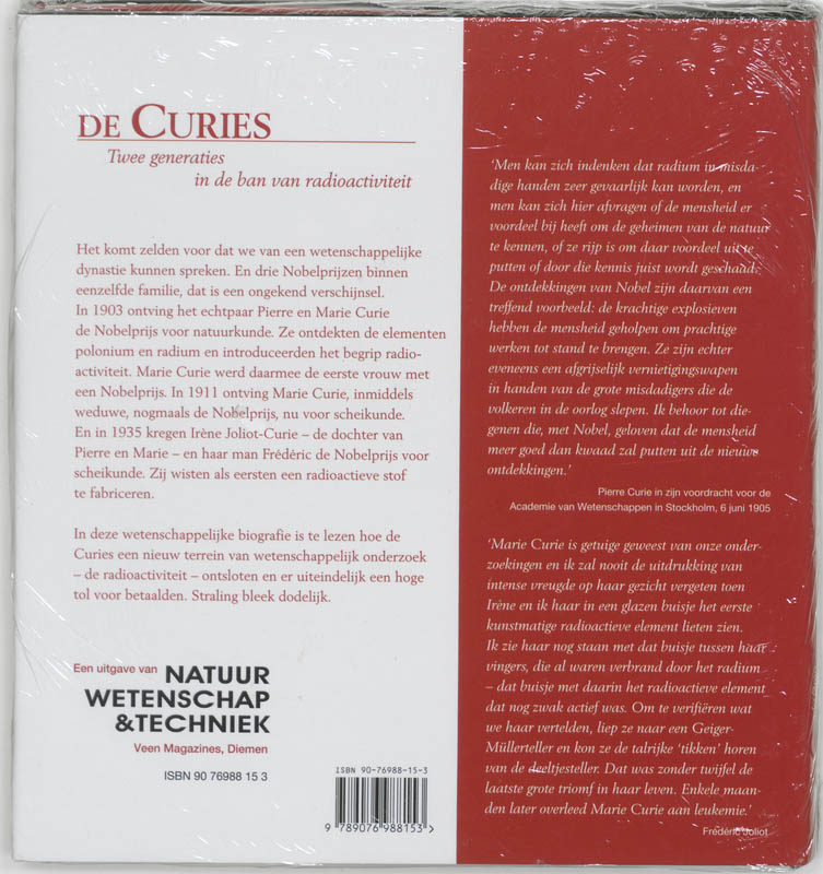 Achterkant van De Curies