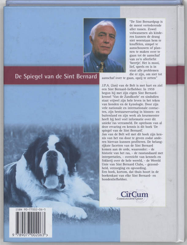 Achterkant van De spiegel van de Sint Bernard