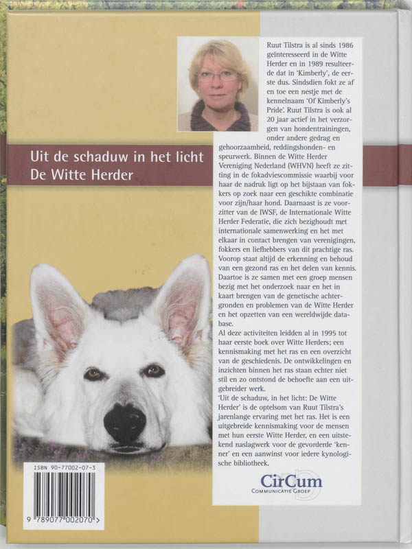 Achterkant van De Witte Herder