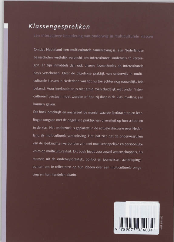 Achterkant van Klassengesprekken