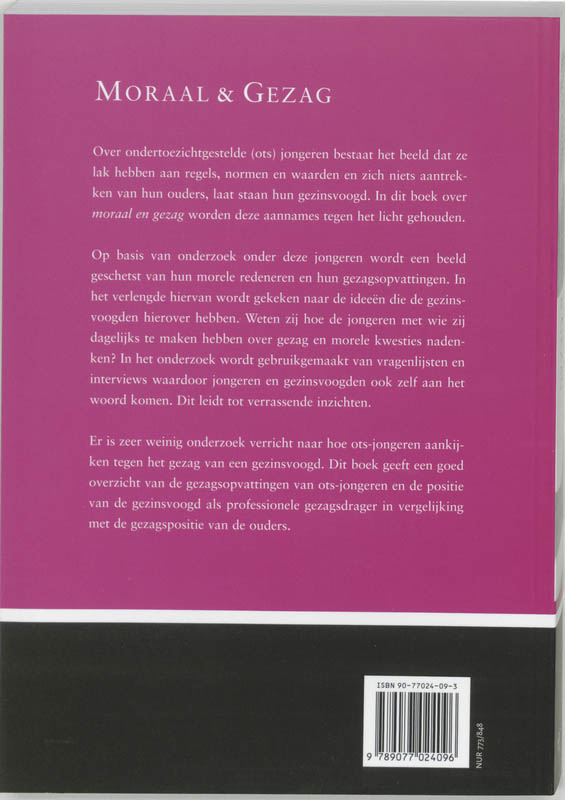 Achterkant van Moraal & Gezag