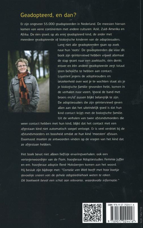 Achterkant van Geadopteerd, en dan?