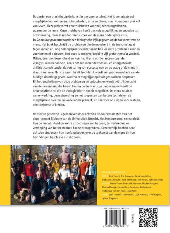 Achterkant van De nieuwe generatie