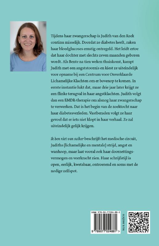 Achterkant van Ik ben niet van suiker