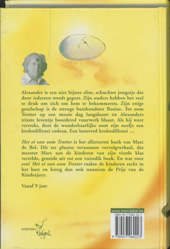 Achterkant van Het ei van oom Trotter