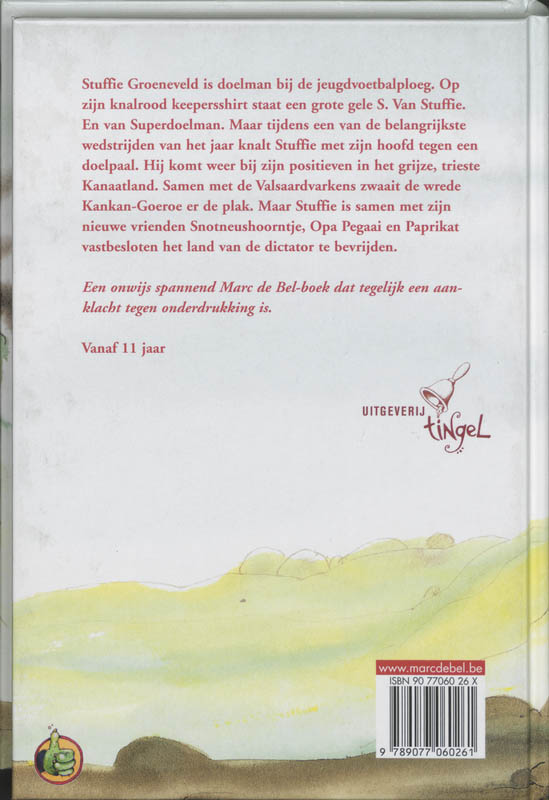 Achterkant van Stuffie