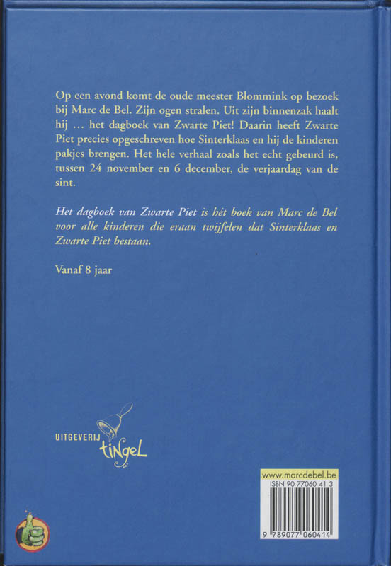Achterkant van Het dagboek van Zwarte Piet