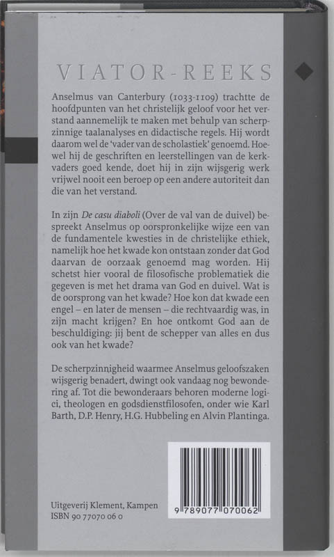 Achterkant van Over de val van de duivel = De casu diaboli