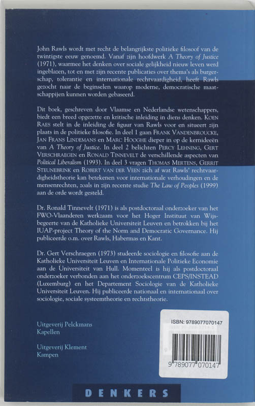 Achterkant van Rawls