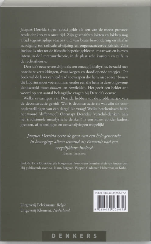 Achterkant van Derrida