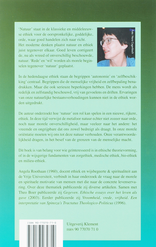 Achterkant van Terugkeer van de natuur