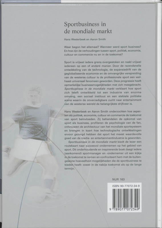 Achterkant van Sportbusiness in de mondiale markt