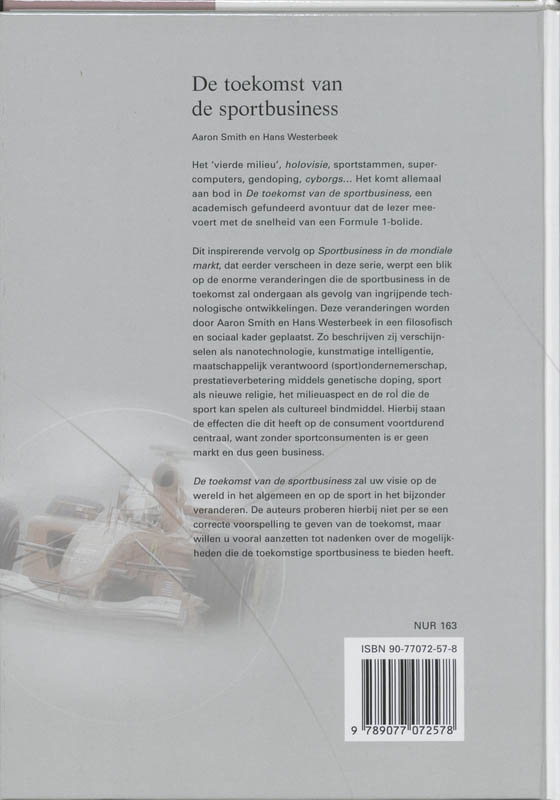 Achterkant van De toekomst van de sportbusiness