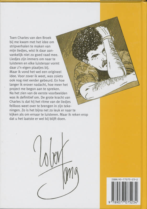 Achterkant van Robert Long Getekend