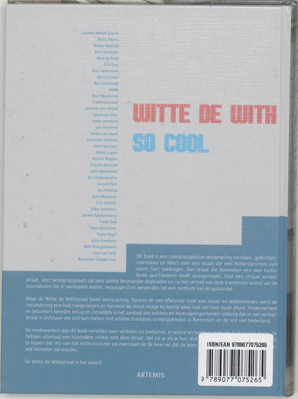 Achterkant van Witte de With so Cool
