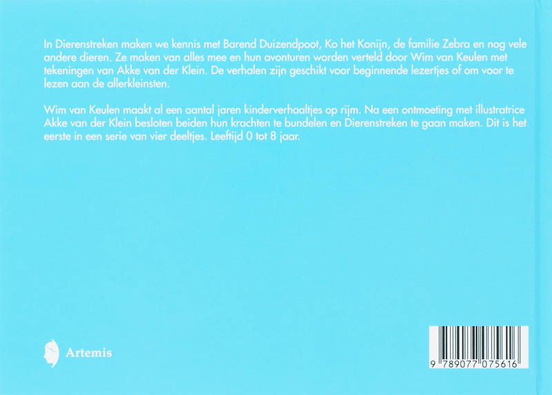 Achterkant van 1 Verhaaltjes op rijm