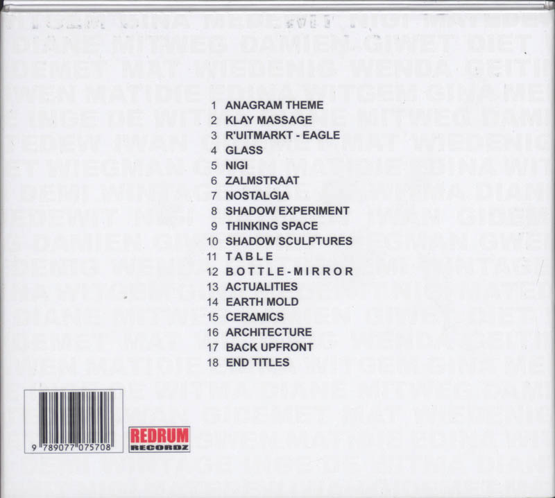 Achterkant van Orginal soundtrack ANAGRAM