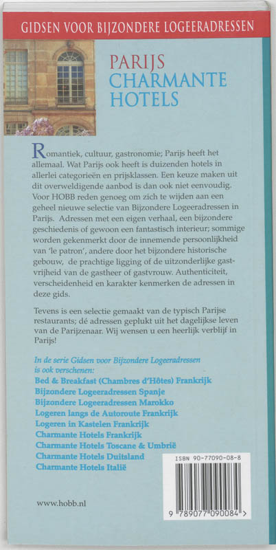 Achterkant van Parijs Charmante Hotels