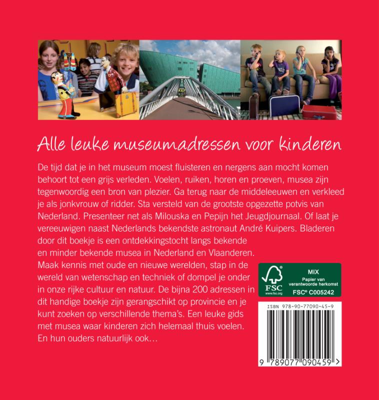 Achterkant van Alle leuke museumadressen voor kinderen