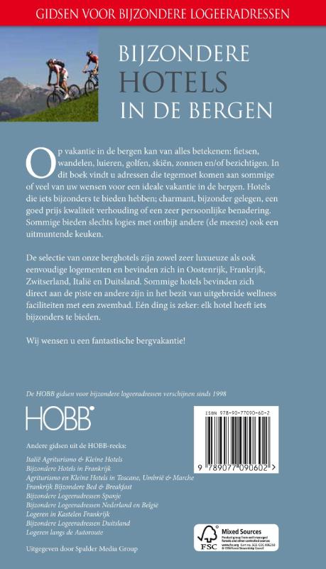Achterkant van Bijzondere hotels in de bergen