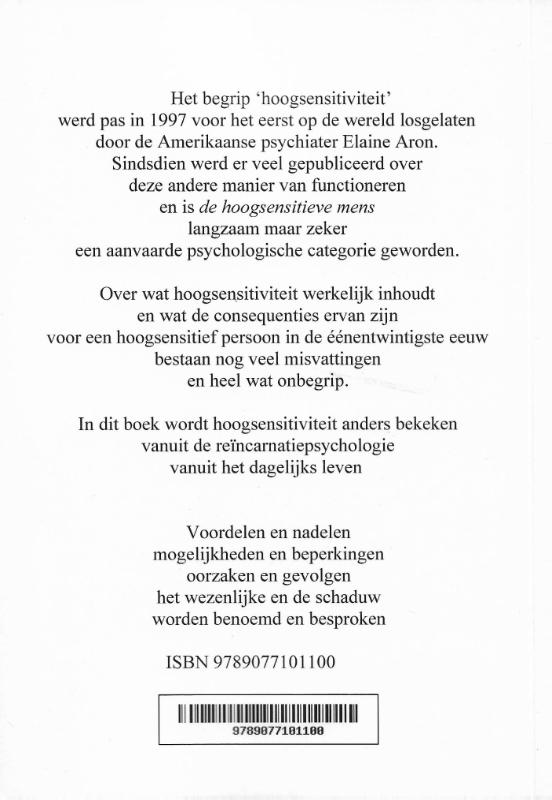 Achterkant van Hoogsensitief