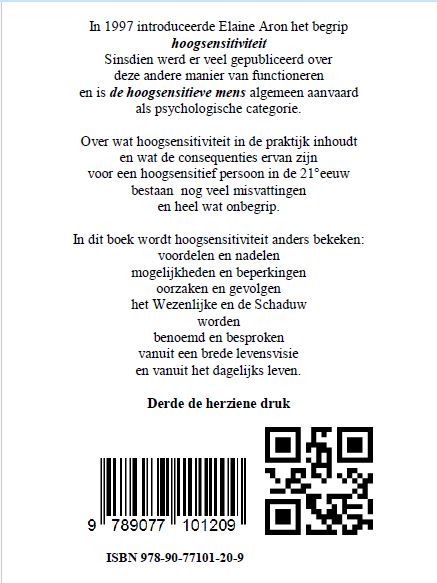 Achterkant van Hoogsensitief anders bekeken