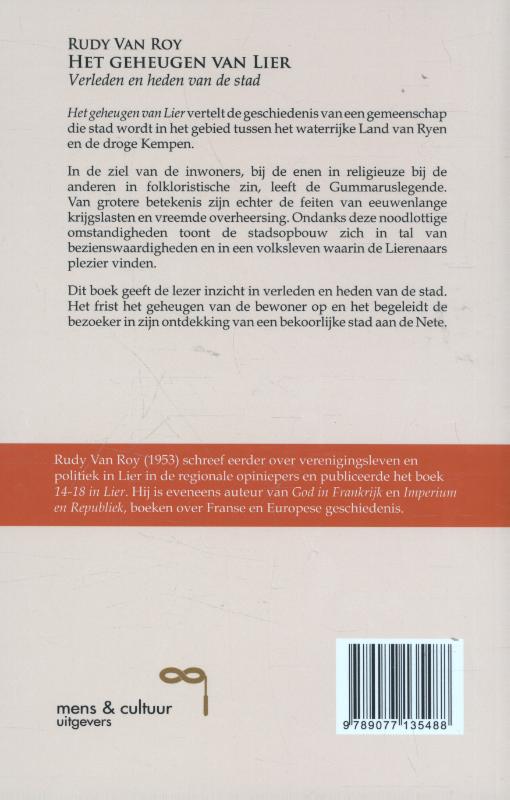 Achterkant van Het geheugen van lier